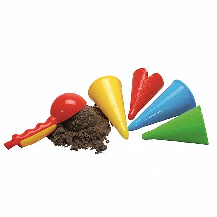 Набор для песочницы - Ложка и рожки для мороженого 